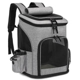 Extendable Travel Pet Bag - Portable Pet Carrier for Dogs & Cats - Grey