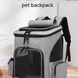 Extendable Travel Pet Bag - Portable Pet Carrier for Dogs & Cats - Grey