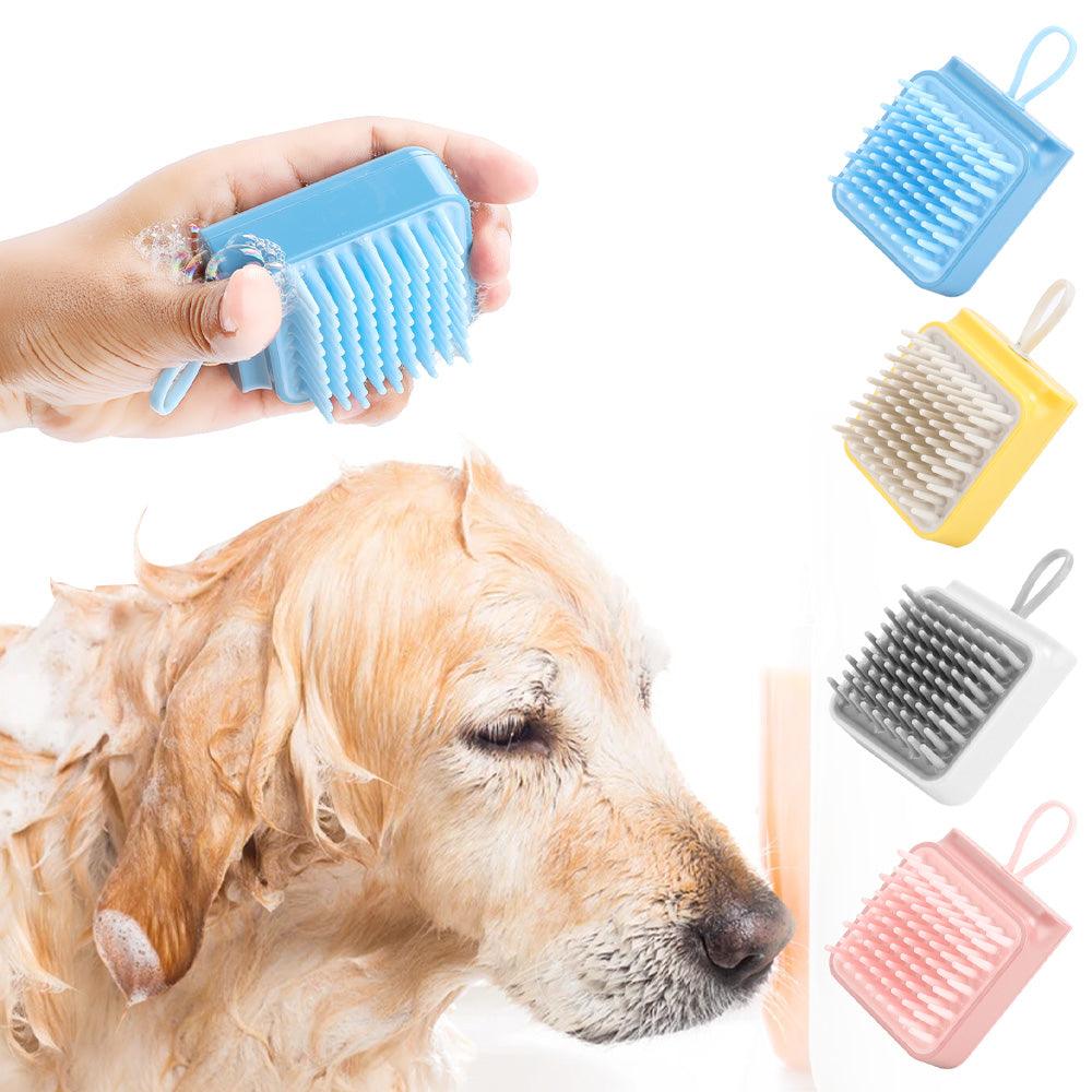 Mini Pet's Brush Bath | Compact Pet Grooming Brush for Dogs 