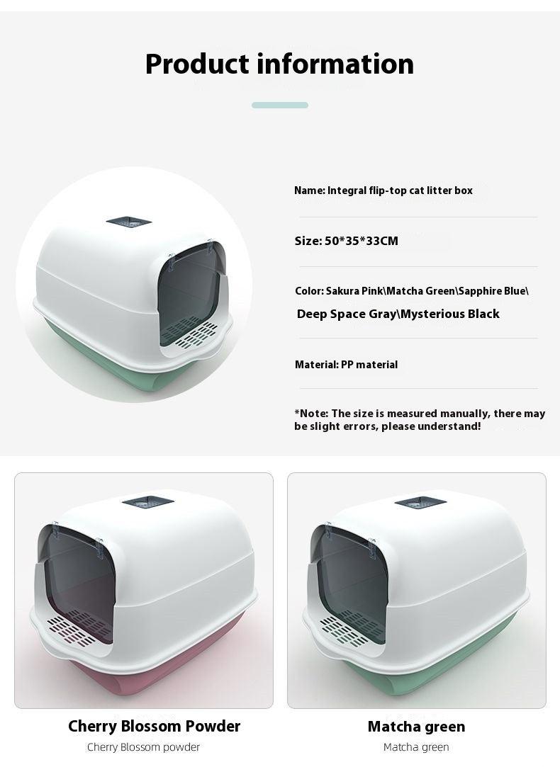 Enclosed Cat Toilet | Smart Litter Box for Cats - Matcha Green