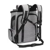 Extendable Travel Pet Bag - Portable Pet Carrier for Dogs & Cats - Grey